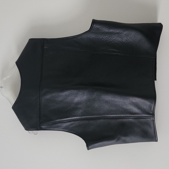 *SOLD* MEN'S ROOM | Genuine leather vest black sz XXL - Picture 6 of 6